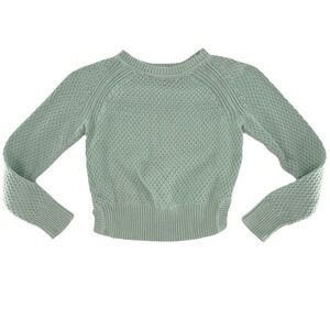 GAP Kids Girl's Soft Green Knit Sweater Size Sm 6-7 Preppy Academia